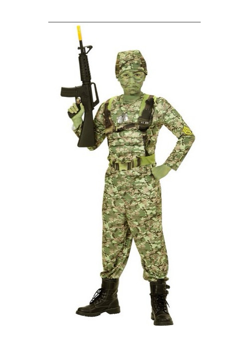 Disfraz de Militar musculoso infantil - Disfraces de Militares