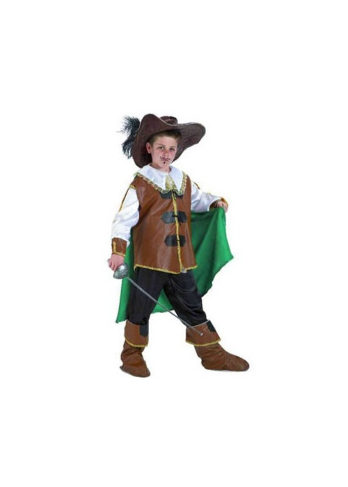 Disfraz de Mosquetero Verde Infantil - Disfraces para Niño