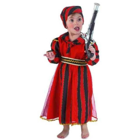Disfraz de Pirata Bucanera Roja Bebe - Disfraces de Piratas para Bebes