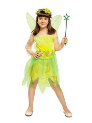 Disfraz de Hada Verde Infantil - Disfraces de Hadas, Elfos, Duendes para Niña