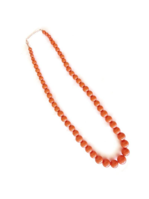 Collar de Sevillana Grande Naranja - Pendientes, Collares y Pulseras