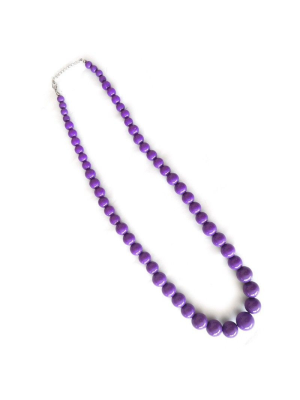 Collar de Sevillana Grande Morado - Pendientes, Collares y Pulseras