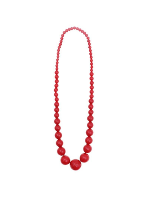 Collar de Sevillana Grande Rojo - Pendientes, Collares y Pulseras