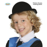Bombin Flocado Negro Infantil - Sombreros