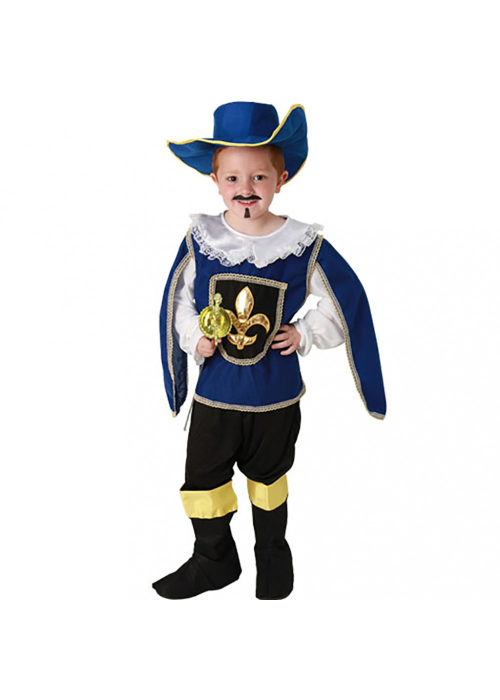 Disfraz de Mosquetero Azul Infantil - Disfraces para Niño