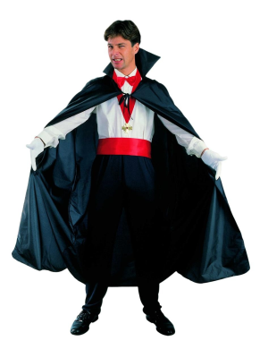 Capa de Vampiro Negra Adulto -  Complementos Disfraces Halloween
