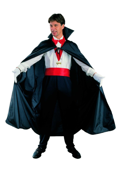Capa de Vampiro Negra Adulto -  Complementos Disfraces Halloween