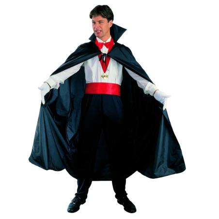 Capa de Vampiro Negra de 120cm -  Complementos Disfraces Halloween