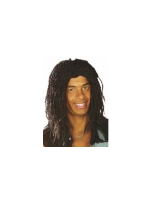 Peluca Rastas Negra Deluxe - Pelucas
