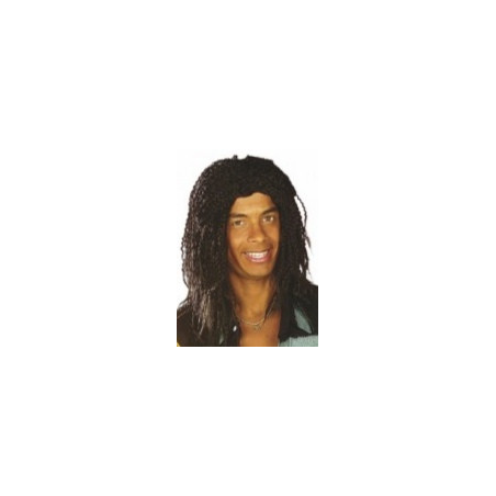 Peluca Rastas Negra Deluxe - Pelucas