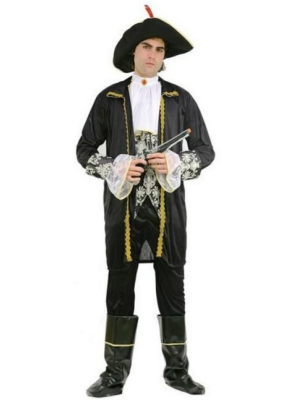 Disfraz de Pirata Negro - Disfraces de Piratas para Hombre