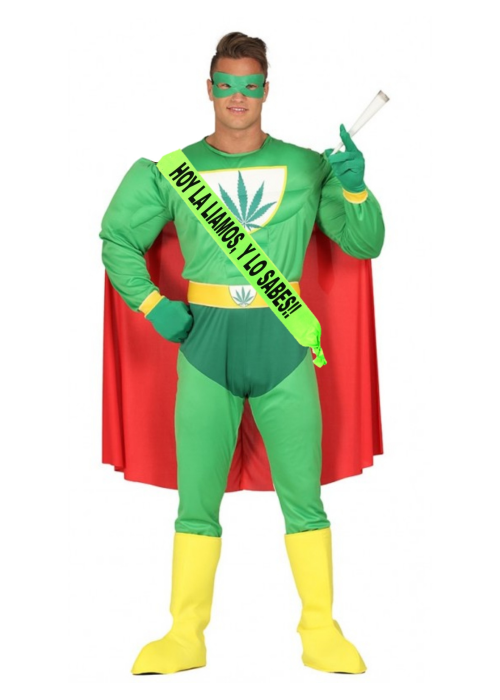 Disfraz de Marihuana Man con banda - Disfraces Despedida Soltero