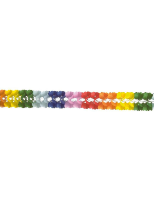 Guirnalda Papel Arcoiris 400cm - Guirnaldas