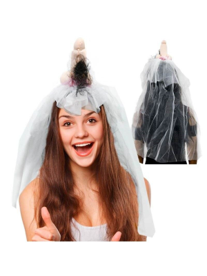 Velo de Novia con Pene - Complementos Despedidas de Soltera - COMPLEMENTOS DESPEDIDA