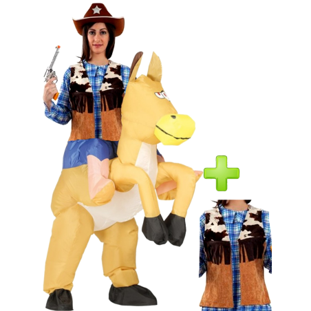 Disfraz de Caballo hinchable con chaleco - Disfraces Despedida Soltera
