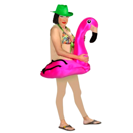 Disfraz de Turista con flamenco - Disfraces Despedida Soltera