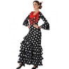 Disfraz de Sevillana Negra con Lunar Blanco - Disfraces de Faralaes y Toreros