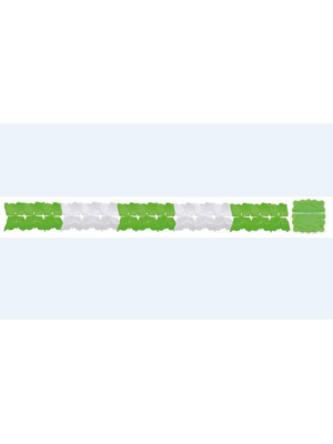 Garland Green and White Paper 3m