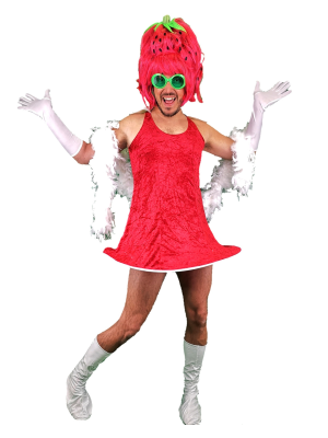 Disfraz de Drag Queen Fresa - - Disfraces Despedida Soltero