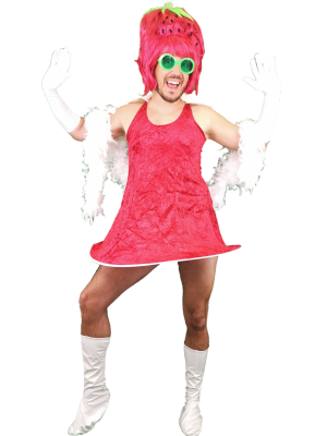 Disfraz de Drag Queen Fresa - - Disfraces Despedida Soltero