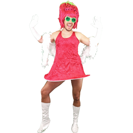 Disfraz de Drag Queen Fresa - - Disfraces Despedida Soltero