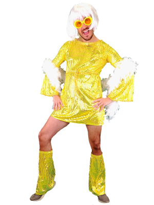 Disfraz de Drag Queen Oro - Disfraces Despedida Soltero