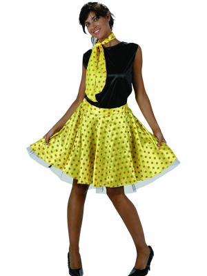 Comprar Disfraz de Años 50 Amarillo - Disfraces de Grease para Mujer