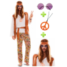 Disfraz de Hippie Chico con set - Pack Disfraces Años 60-70