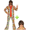 Disfraz de Disco Fever Hombre con peluca - Packs Disfraces Disco