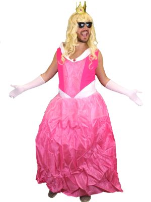 Disfraz de Princesa Rosa Fucsia Hombre - Disfraces Despedida Soltero
