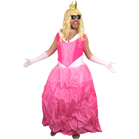 Disfraz de Princesa Rosa Fucsia Hombre - Disfraces Despedida Soltero