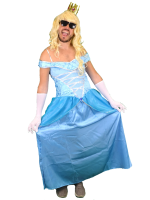 Disfraz de Princesa hombre azul - Disfraces Despedida Soltero