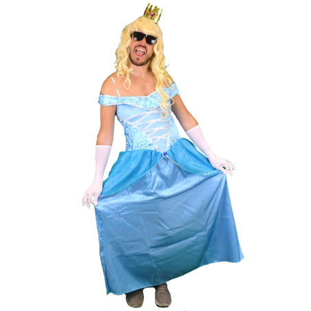 Disfraz de Princesa hombre azul - Disfraces Despedida Soltero