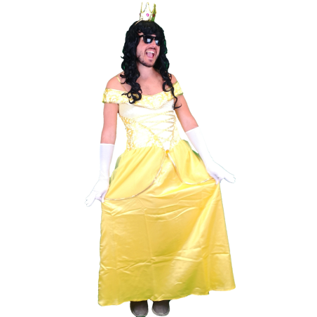 Disfraz de Princesa Hombre Amarilla