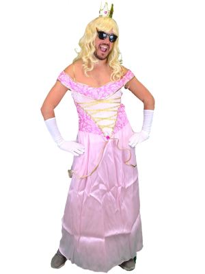 Disfraz de Princesa Hombre Rosa Claro - Disfraces Despedida Soltero