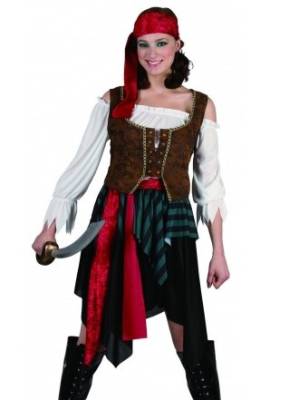 Comprar Disfraz de Piratesa Marron - Disfraces de Pirata