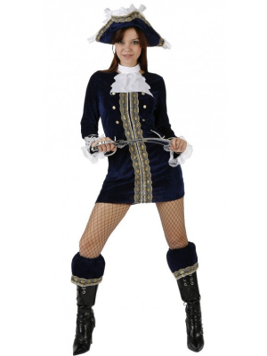 Disfraz de Piratesa Azul - Disfraces de Piratas para Mujer