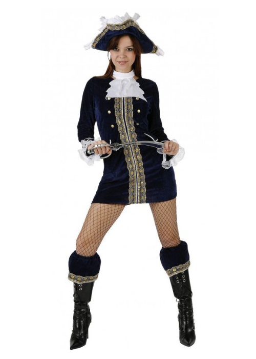Disfraz de Piratesa Azul - Disfraces de Piratas para Mujer