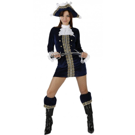 Disfraz de Piratesa Azul - Disfraces de Piratas para Mujer