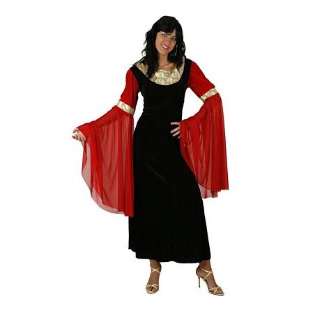 Disfraz de Dama medieval Negra - Disfraces Medievales para Mujer