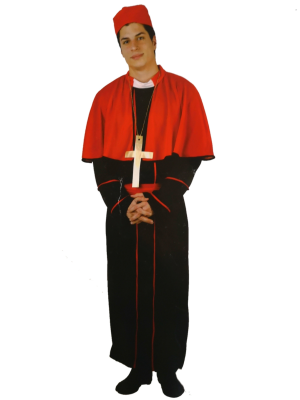 Comprar Disfraz de Obispo Rojo - Disfraces de Curas y Religiosos para Hombres