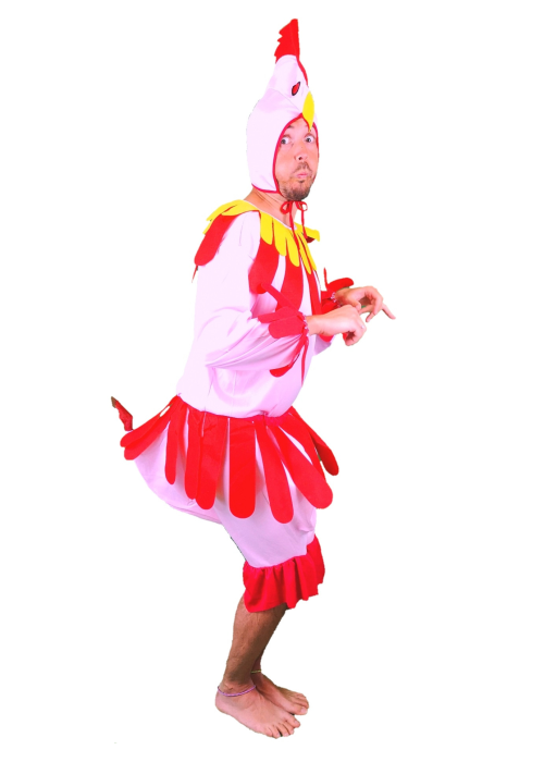 Disfraz de Gallina Rosa para hombre