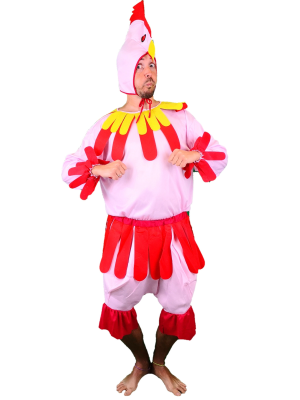 Disfraz de Gallina Rosa para hombre - Disfraces Despedida Soltero