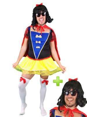 Disfraz de Princesa Nieves Hombre - Disfraces de Mujer para Hombre