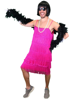 Disfraz de Charleston Hombre Rosa - Disfraces de Mujer para Hombre