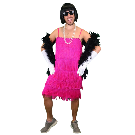 Disfraz de Charleston Hombre Rosa - Disfraces de Mujer para Hombre