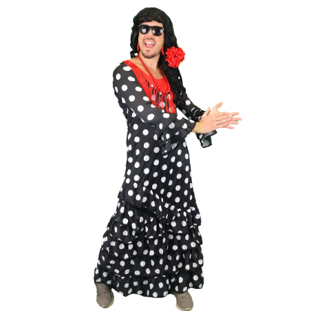 Disfraz de Sevillana Hombre La Panto - Disfraces de Cordobeses para Hombre