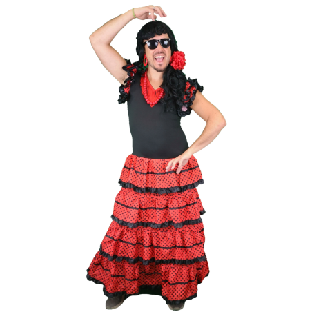Disfraz de Sevillana Hombre La Lola - Disfraces de Cordobeses para Hombre