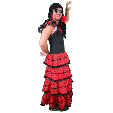 Disfraz de Sevillana Hombre La Lola - Disfraces de Cordobeses para Hombre