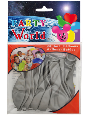 Balloons Silver 10 Units